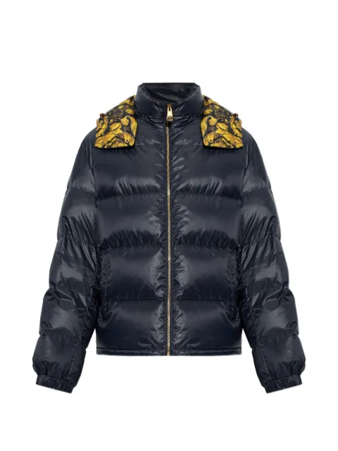 Versace printed nylon padded jacket
