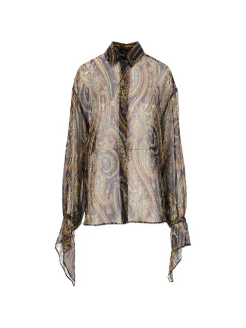 ETRO Paisley-print silk-blend shirt