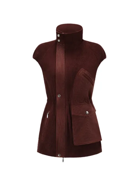 OUDE WAAG asymmetric panelled gilet