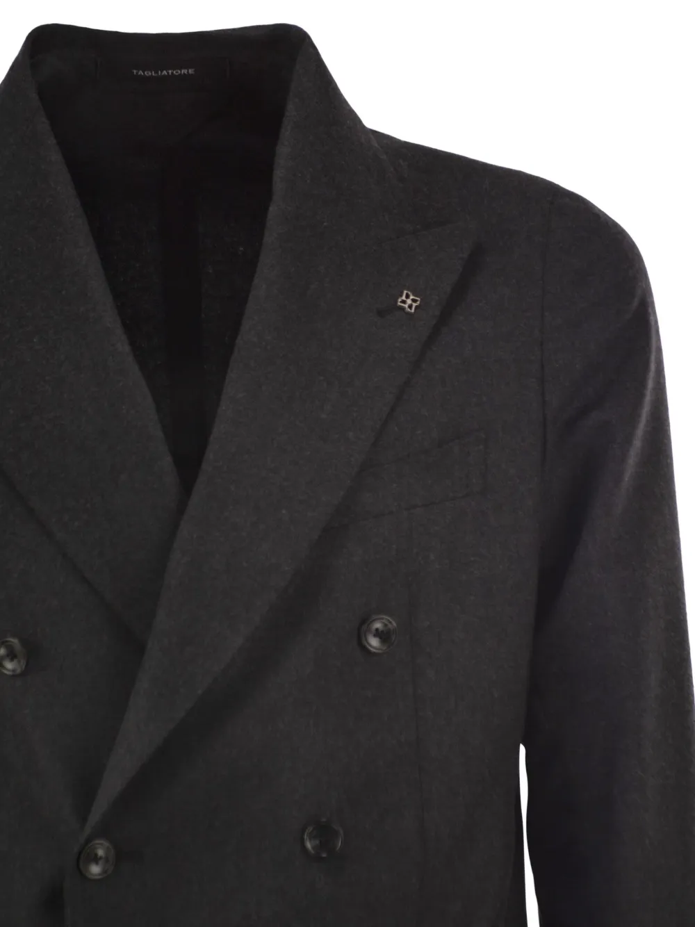 Tagliatore peak-lapels double-breasted suit Grijs