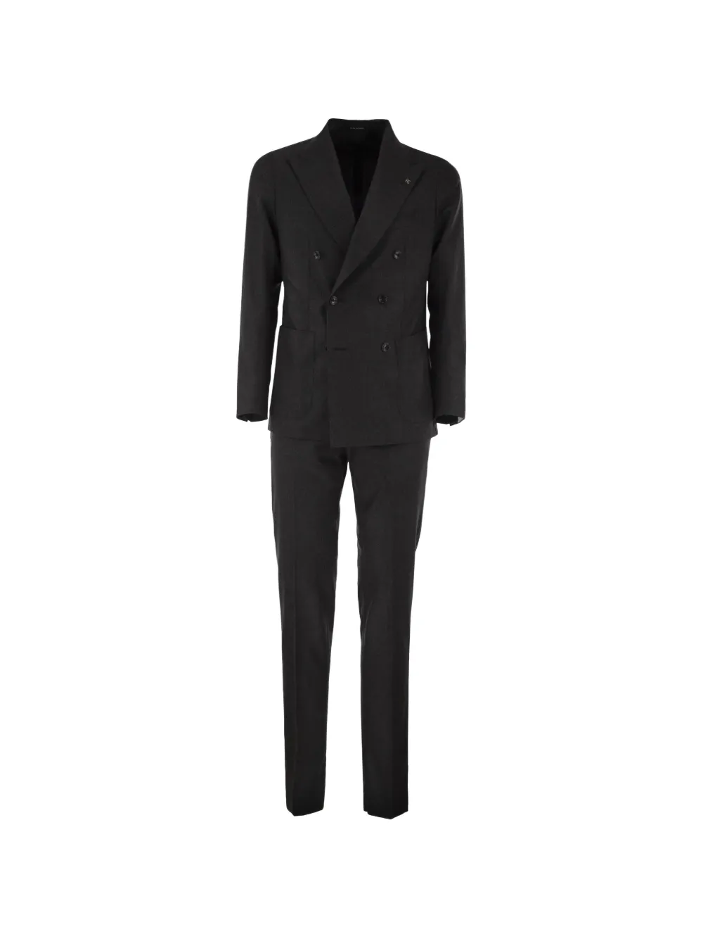 Tagliatore peak-lapels double-breasted suit Grijs