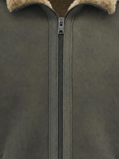 D-FOUR hooded shearling jacket