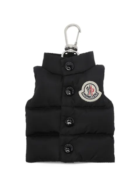 Moncler down gilet-shape key ring