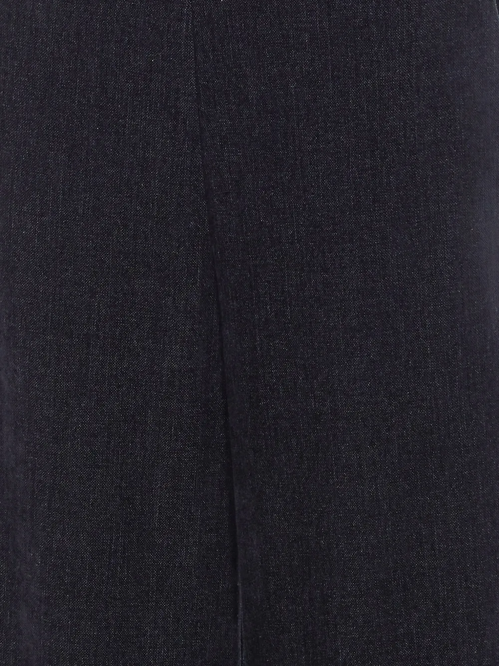 Rue du Bac denim-effect elasticated trousers Blauw