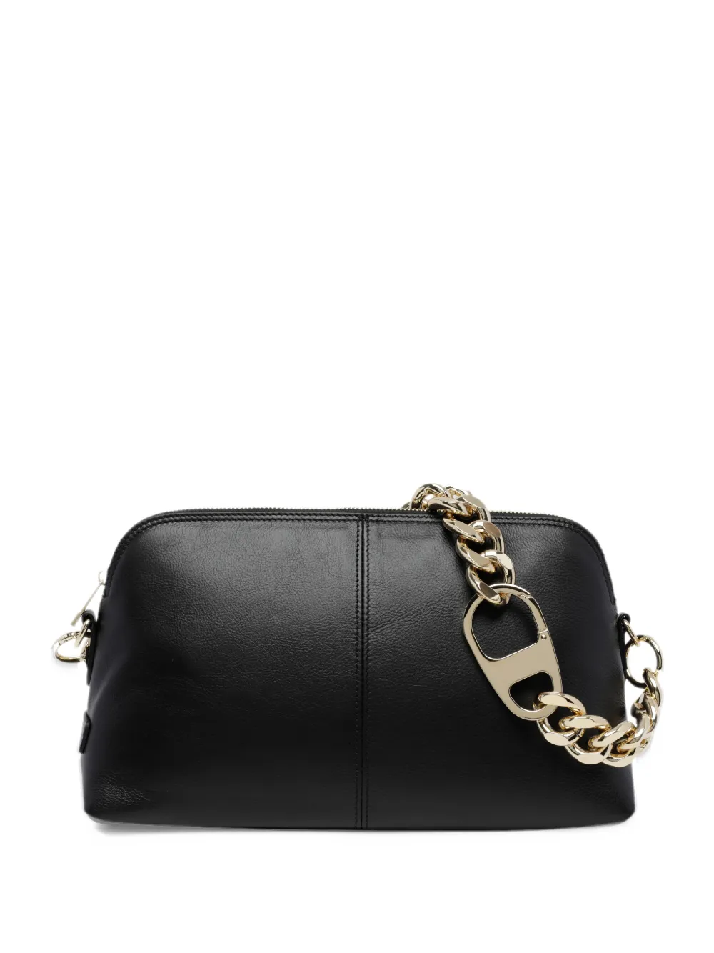 MY BEST BAG chain-link leather shoulder bag - Nero