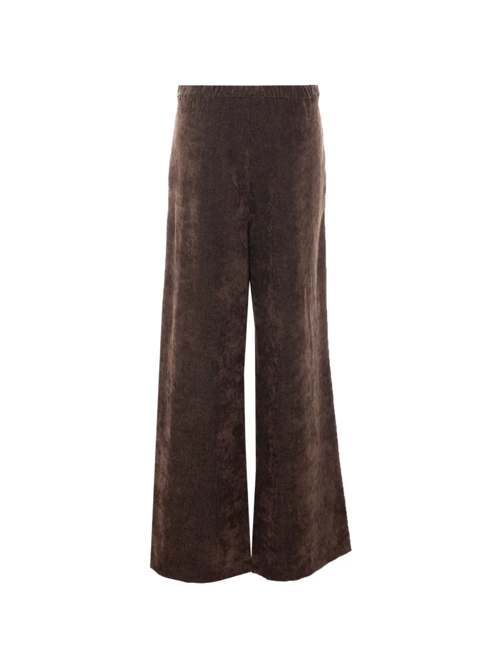Rue du Bac denim-effect elasticated-waist trousers Bruin