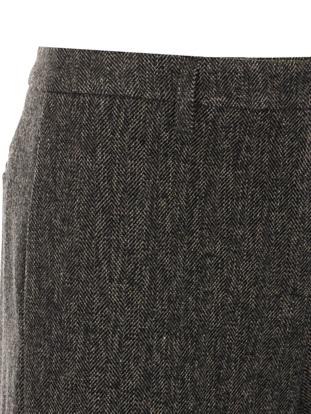 Rue du Bac chevron-effect trousers Bruin