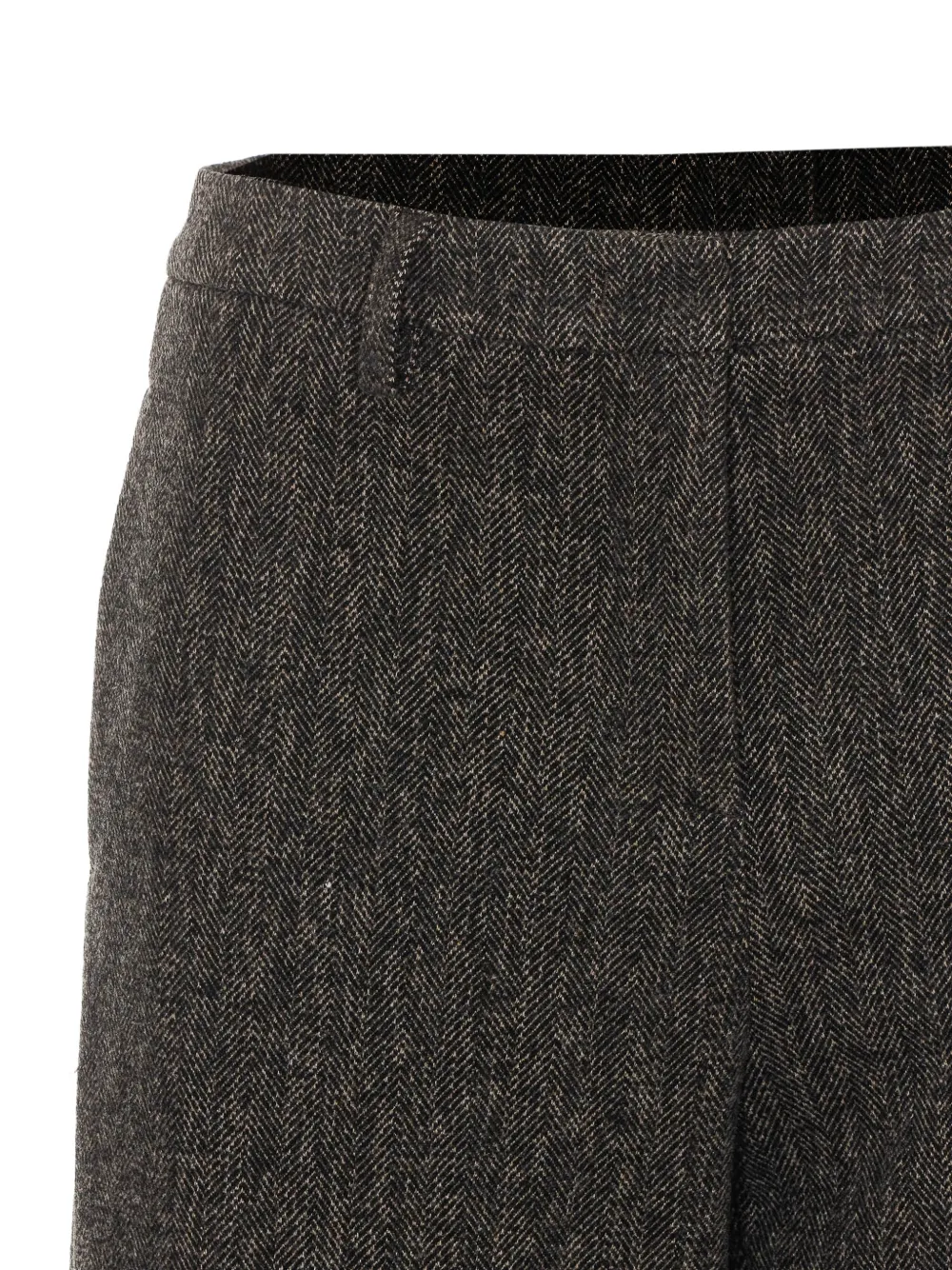 Rue du Bac chevron-effect trousers Bruin