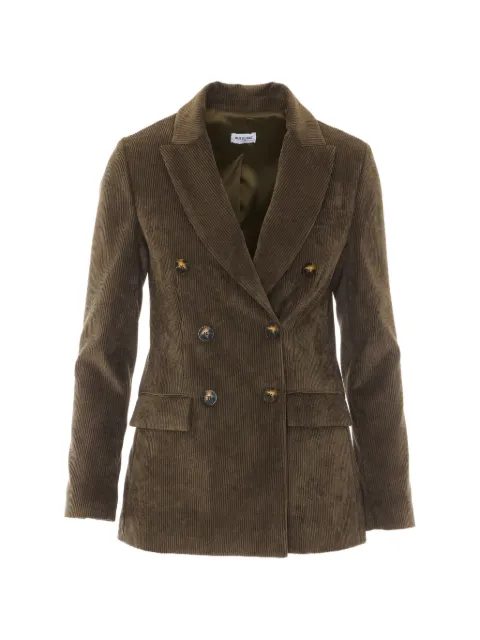 Rue du Bac double-breasted corduroy-effect blazer