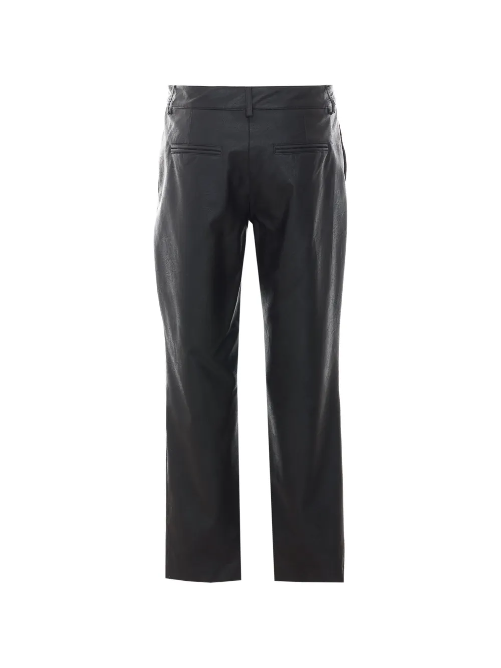 Rue du Bac faux-leather trousers Zwart