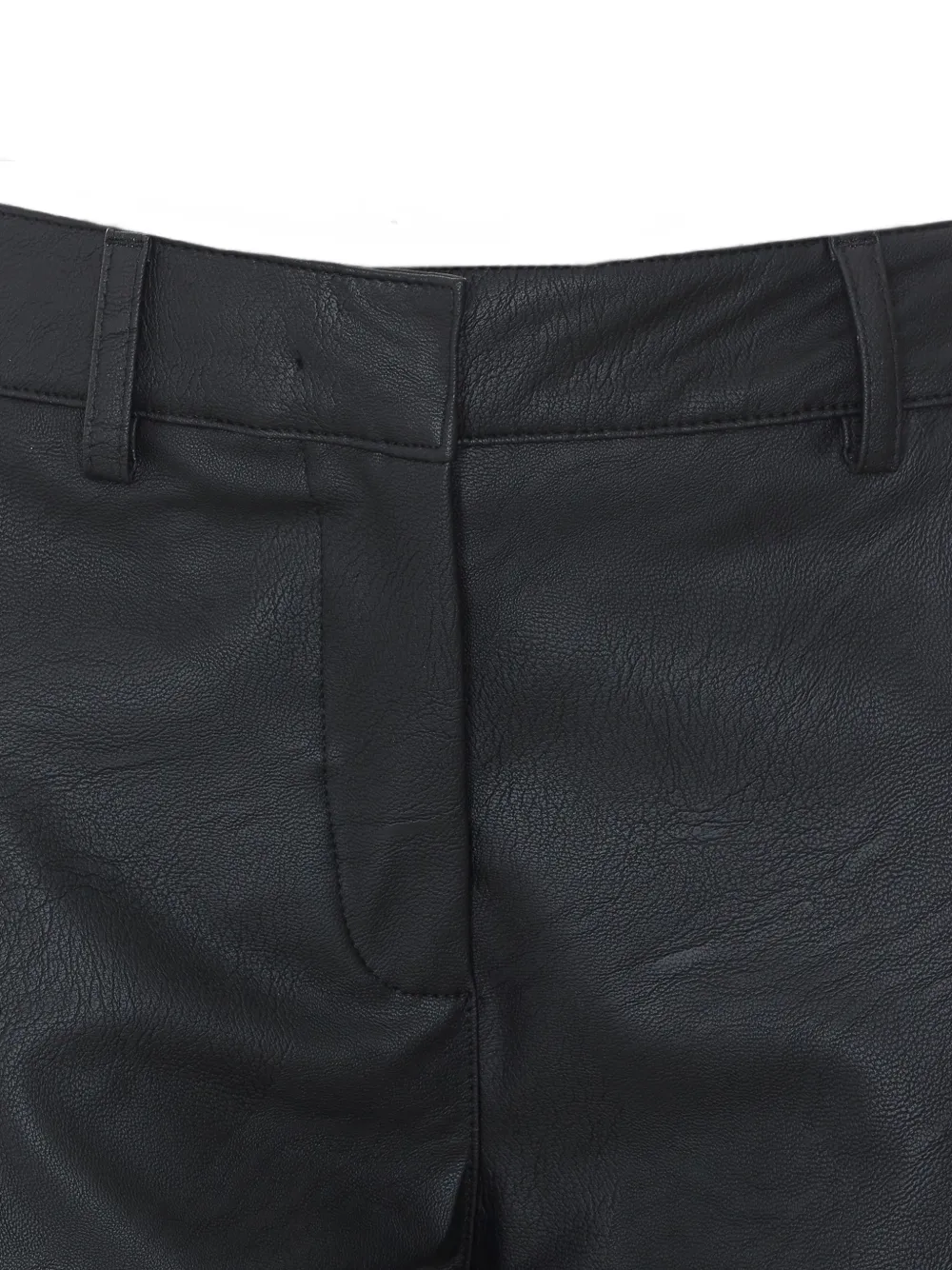 Rue du Bac faux-leather trousers Zwart