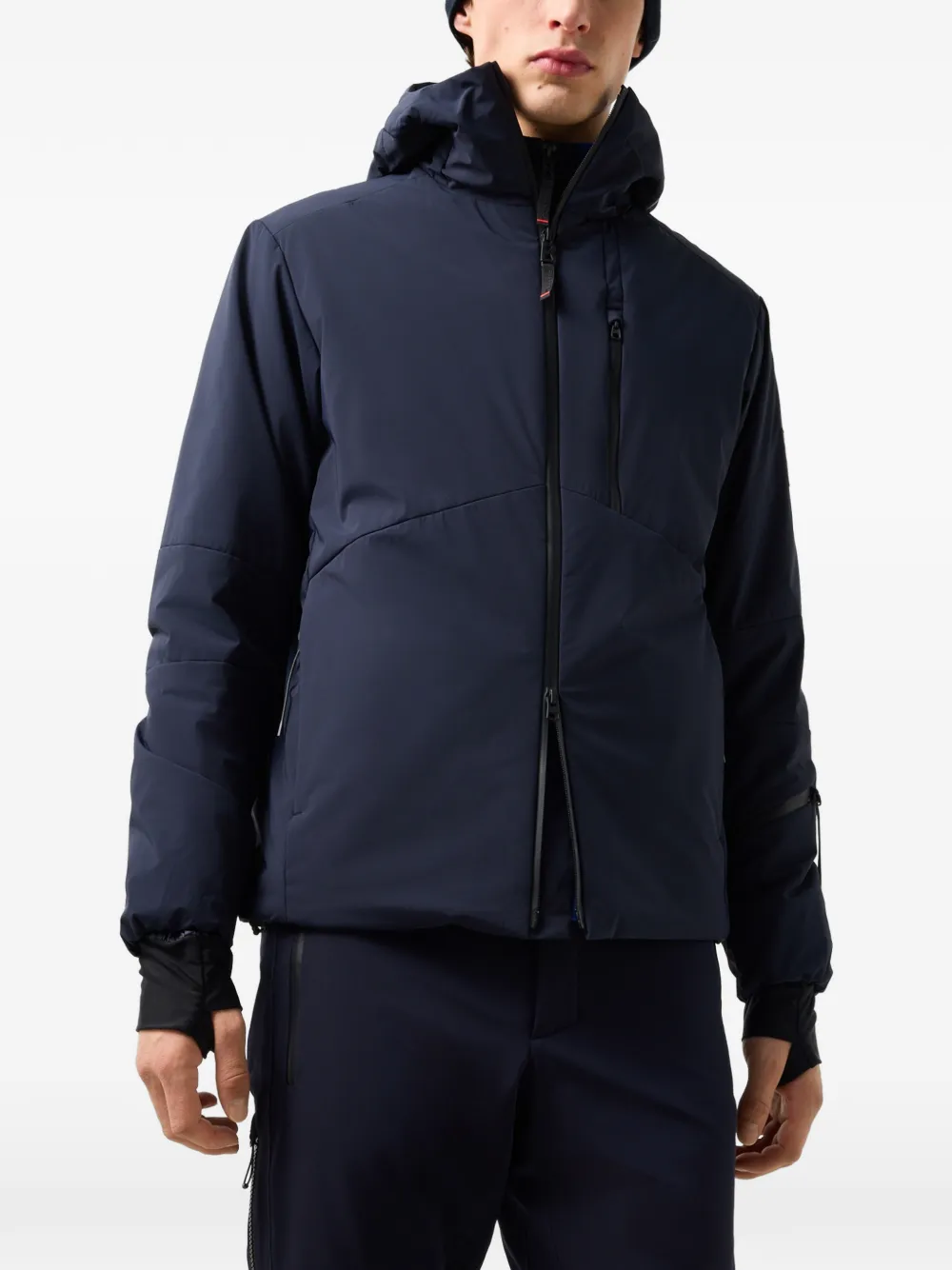 BOGNER FIRE+ICE Tec-Yag hooded ski jacket Blauw