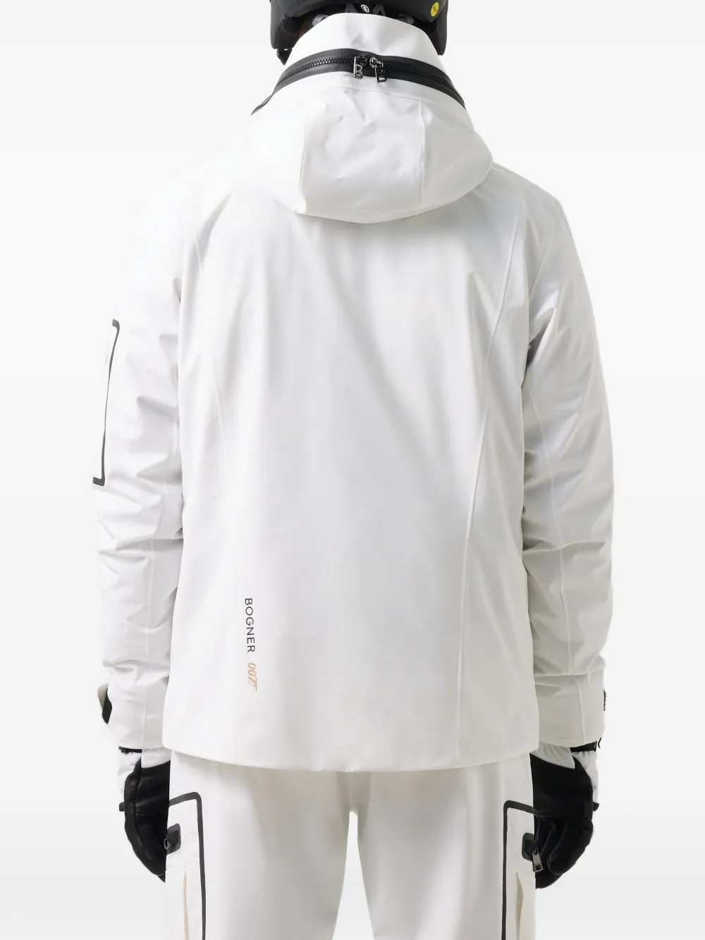 BOGNER Bond contrast-trim ski jacket Wit