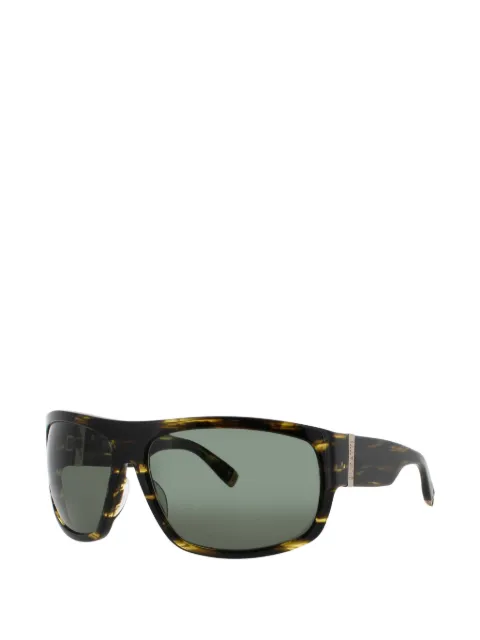 Bugatti tortoiseshell-effect rectangle-frame sunglasses