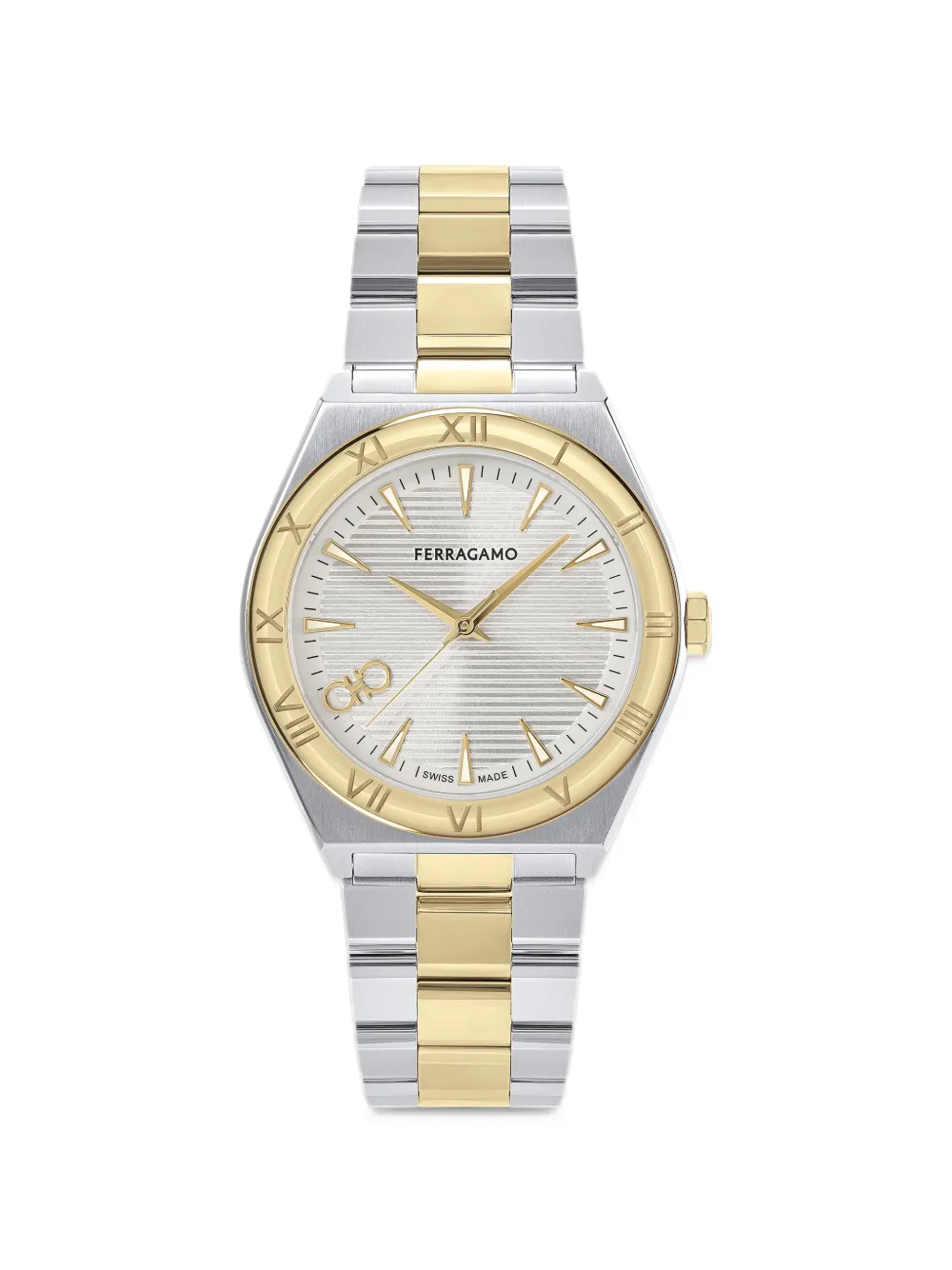 Ferragamo Upper East Gent 50mm watch - Argento