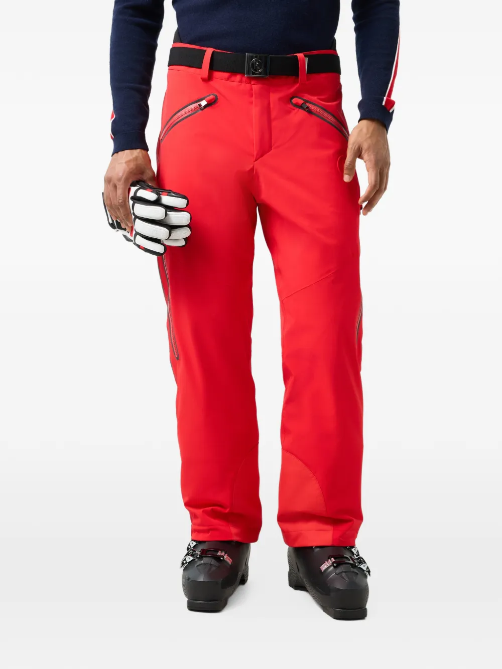 BOGNER Tim's belted reflective-trim ski bottoms Rood