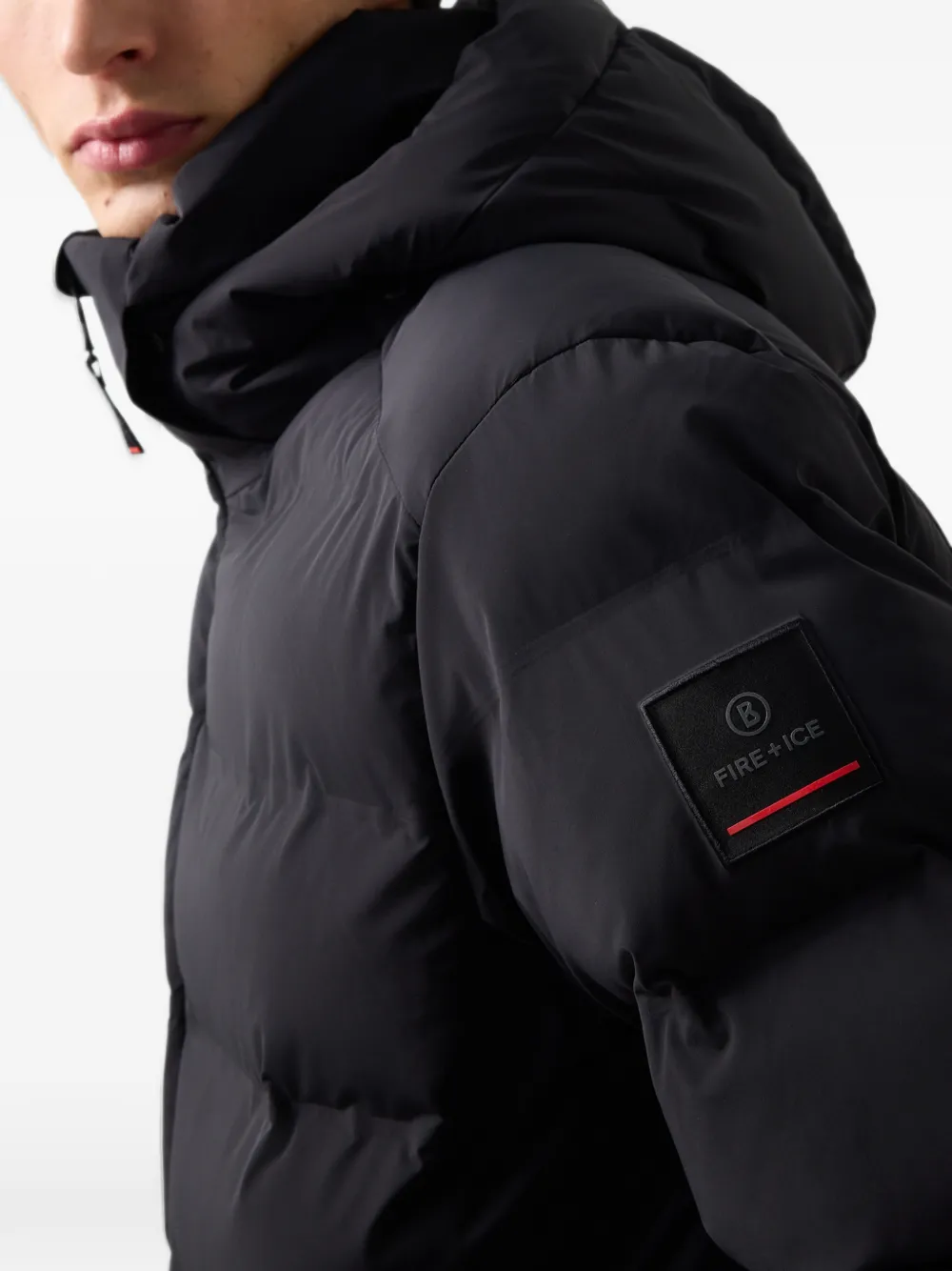 BOGNER FIRE+ICE Tec-Luka quilted ski jacket Zwart