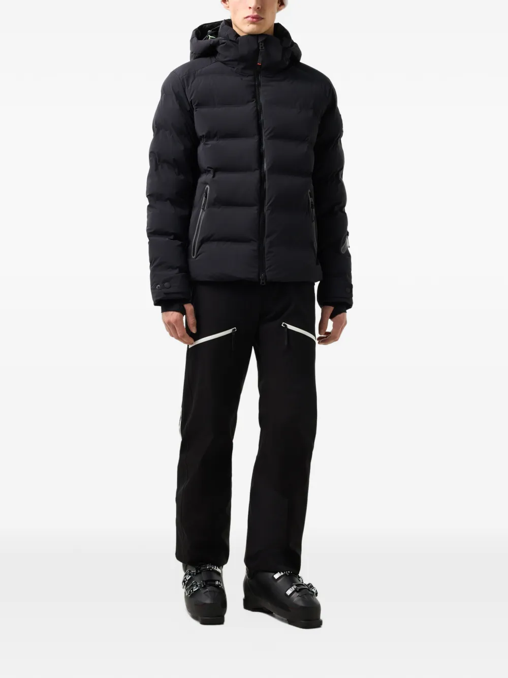 BOGNER FIRE+ICE Tec-Luka quilted ski jacket Zwart
