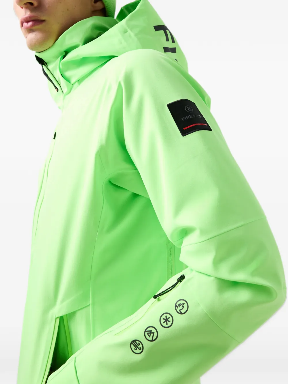 BOGNER FIRE+ICE Eason hooded ski jacket Groen
