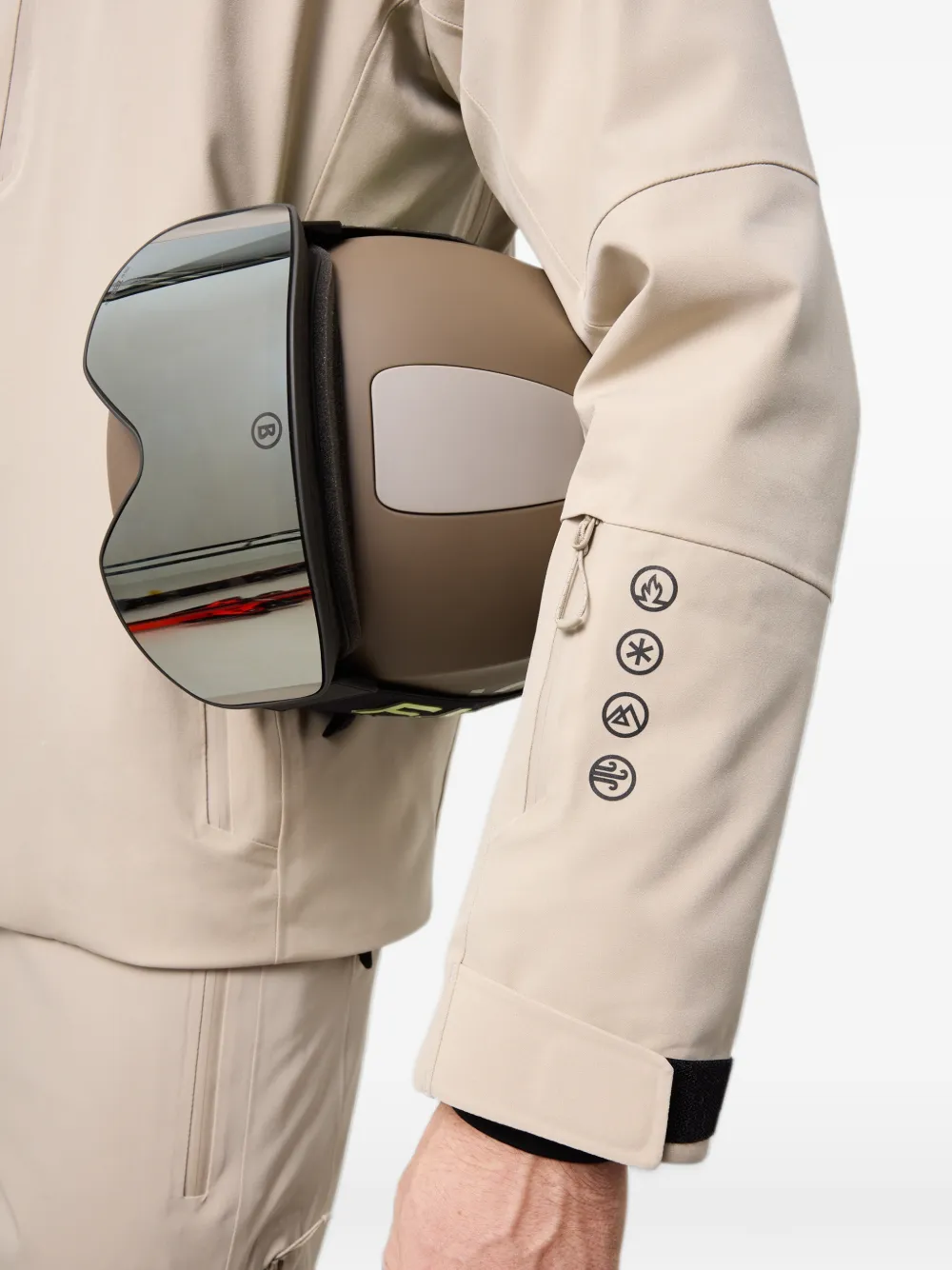 BOGNER FIRE+ICE Eason hooded ski jacket Beige