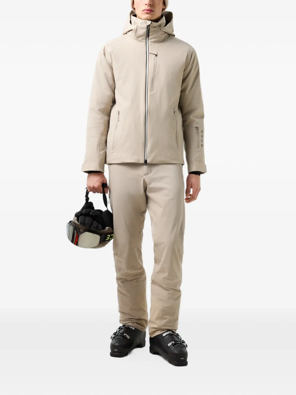 BOGNER FIRE+ICE Eason hooded ski jacket Beige