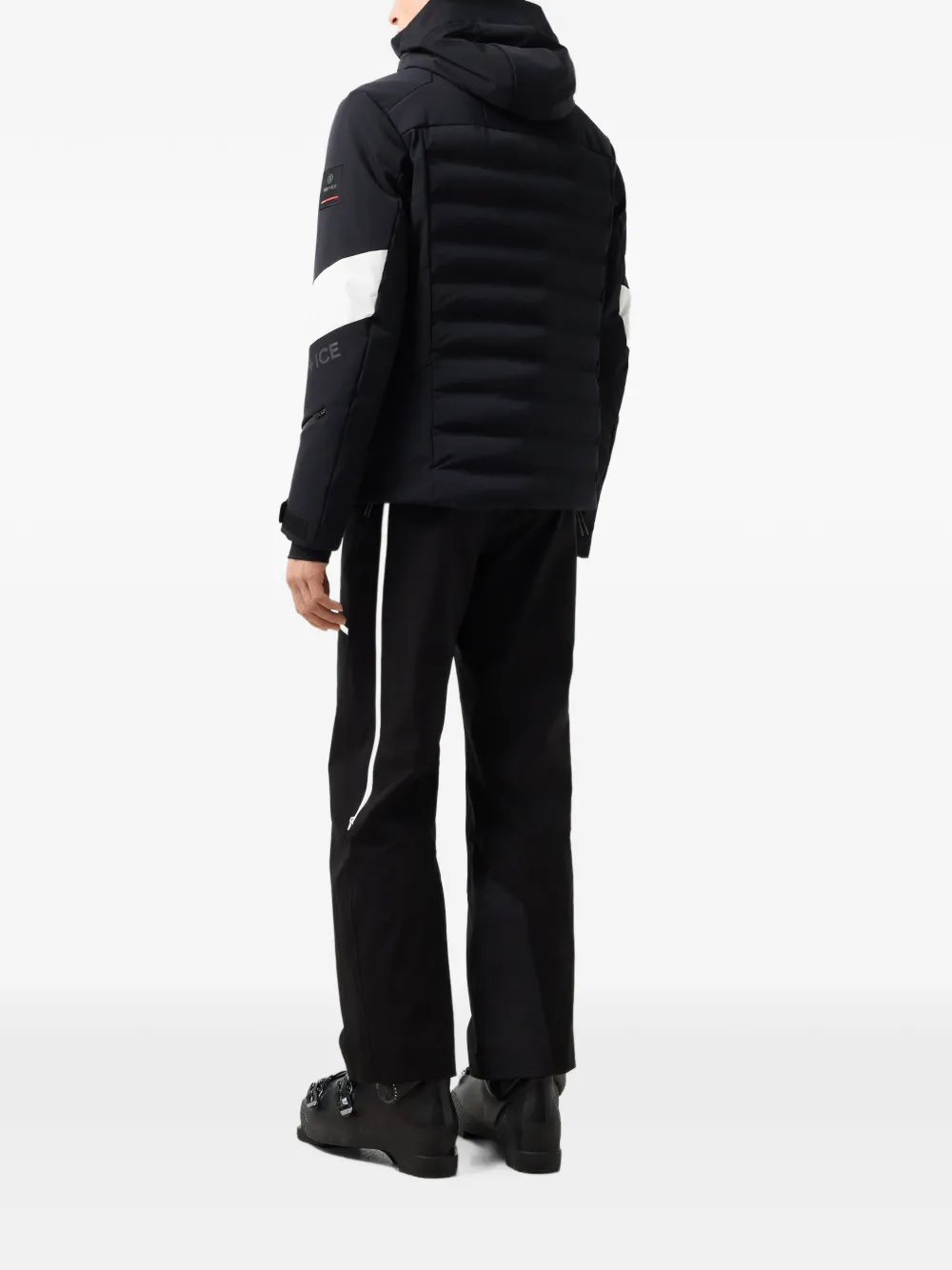 BOGNER FIRE+ICE Radek quilted hooded ski jacket Zwart