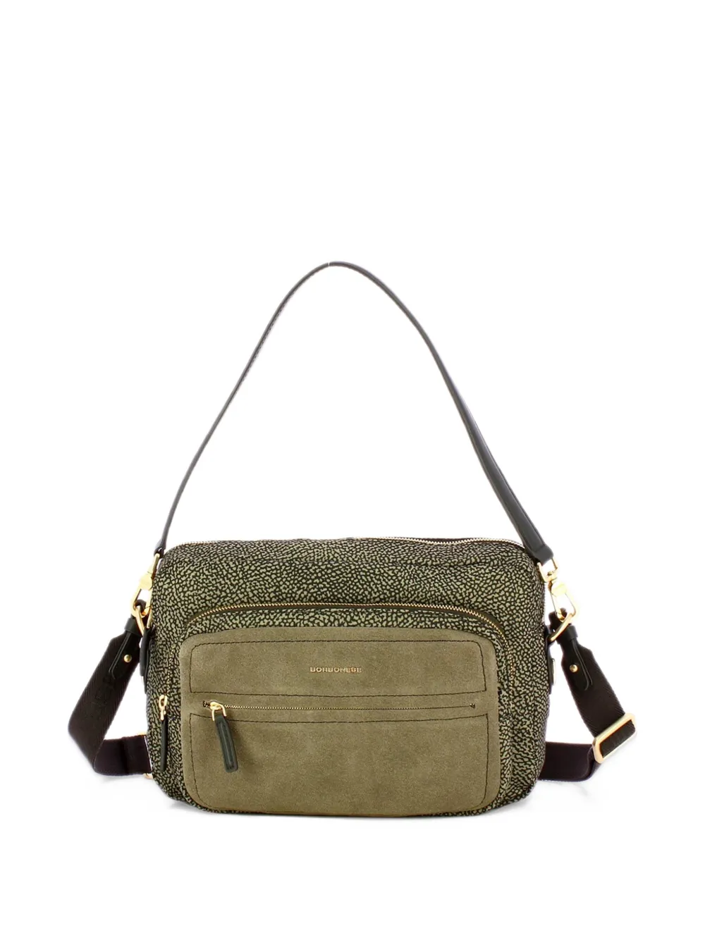 Borbonese medium B-Club camera shoulder bag - Verde
