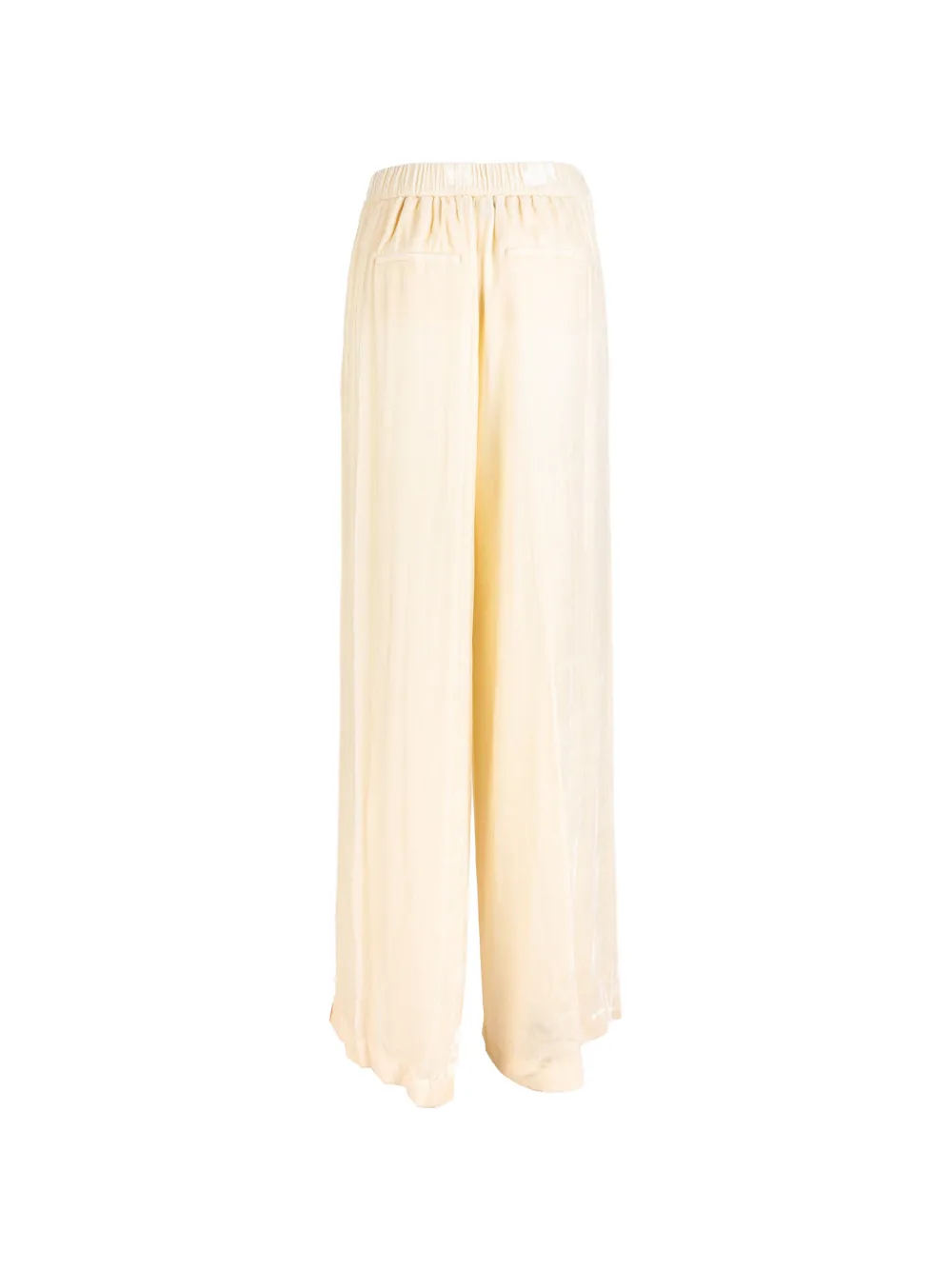 Peserico pleated satin-finish palazzo pants Beige
