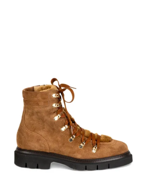 Luca Grossi shearling-lined lace-up boots