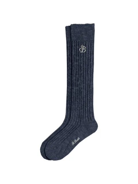 MC2 Saint Barth cable-knit embroidered socks