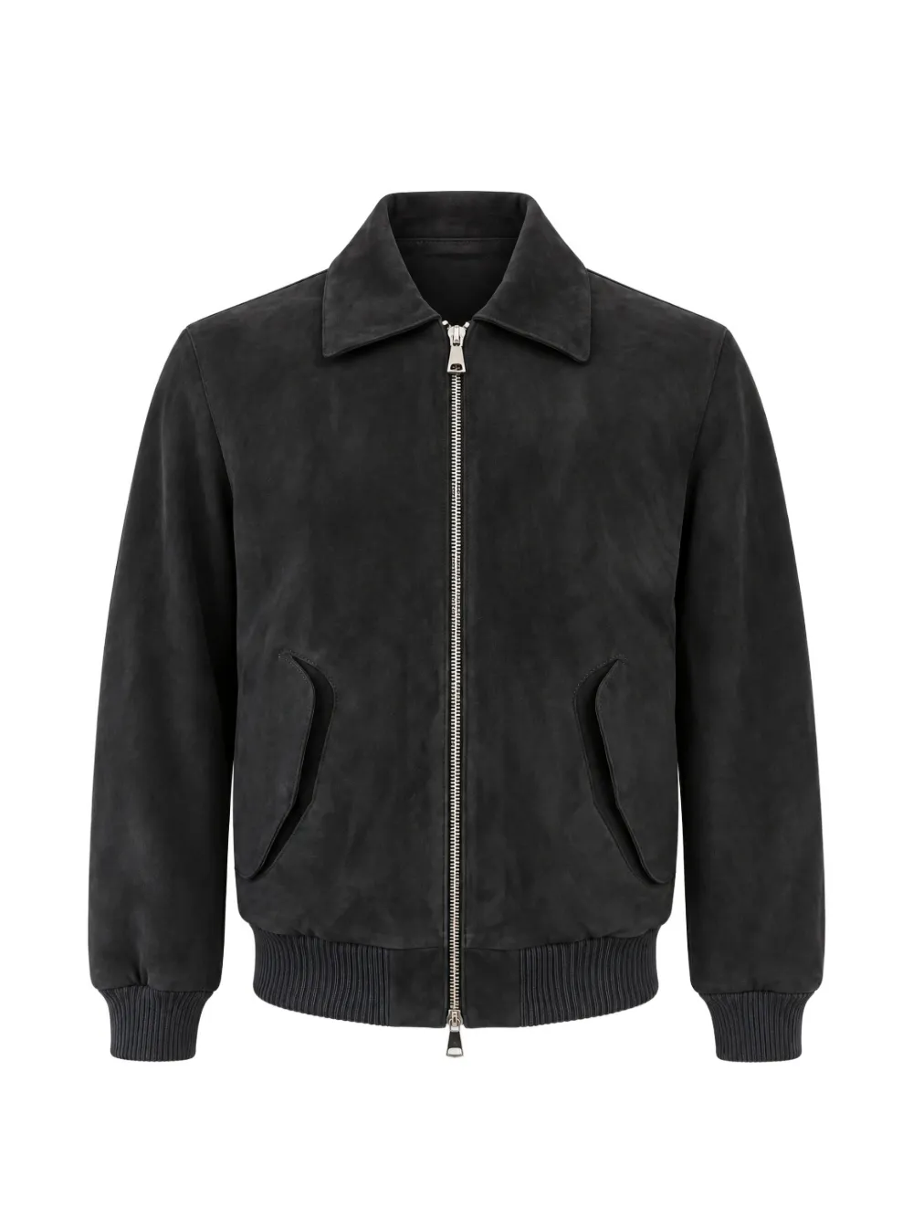 FRANZESE COLLECTION David Beckham suede bomber jacket - Noir FRANZESE COLLECTION David Beckham suede bomber jacket - Noir
