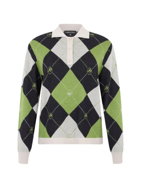Iceberg argyle-knit sweater