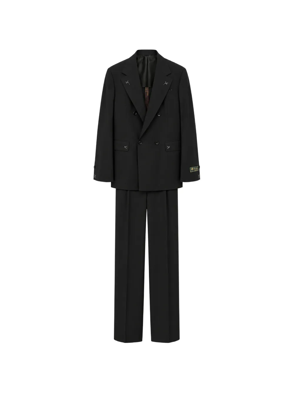 FRANZESE COLLECTION Pretty Woman double-breasted wool suit (set of two) - Nero