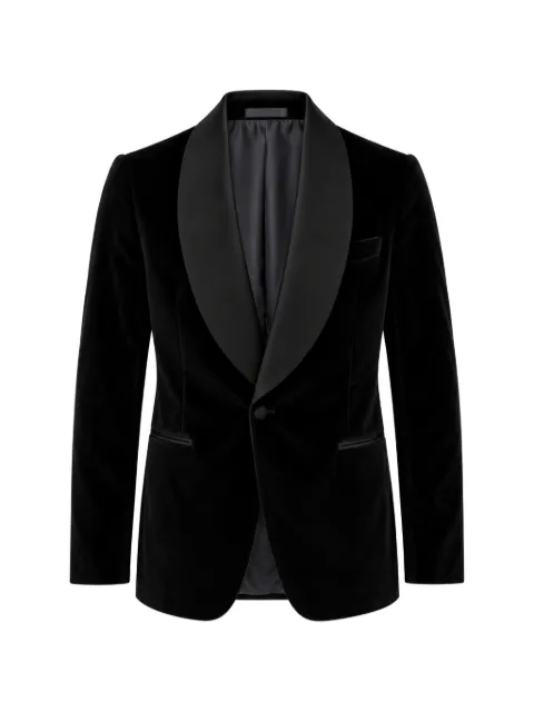FRANZESE COLLECTION Oscar-winning Red Carpet satin-collar cotton blazer