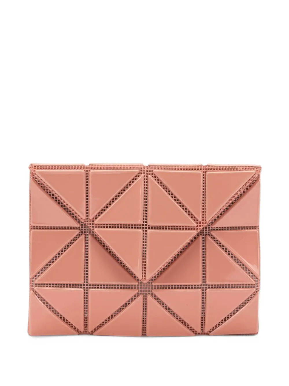 Bao Bao Issey Miyake Diamond Gloss geometric-panel wallet - Arancione