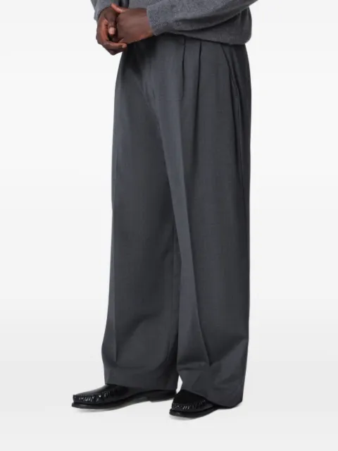 THESTROY pleated straight-leg trousers