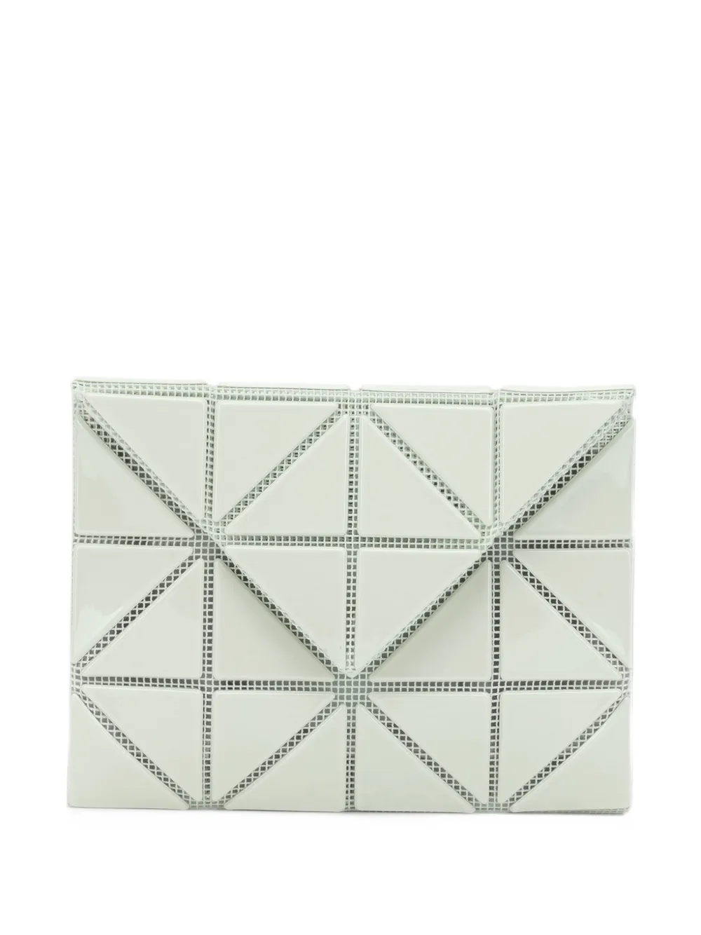 Bao Bao Issey Miyake Diamond Gloss geometric-pattern wallet - Bianco