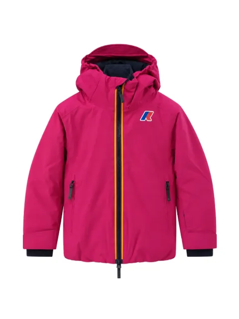 K Way Kids logo-patch hooded jacket