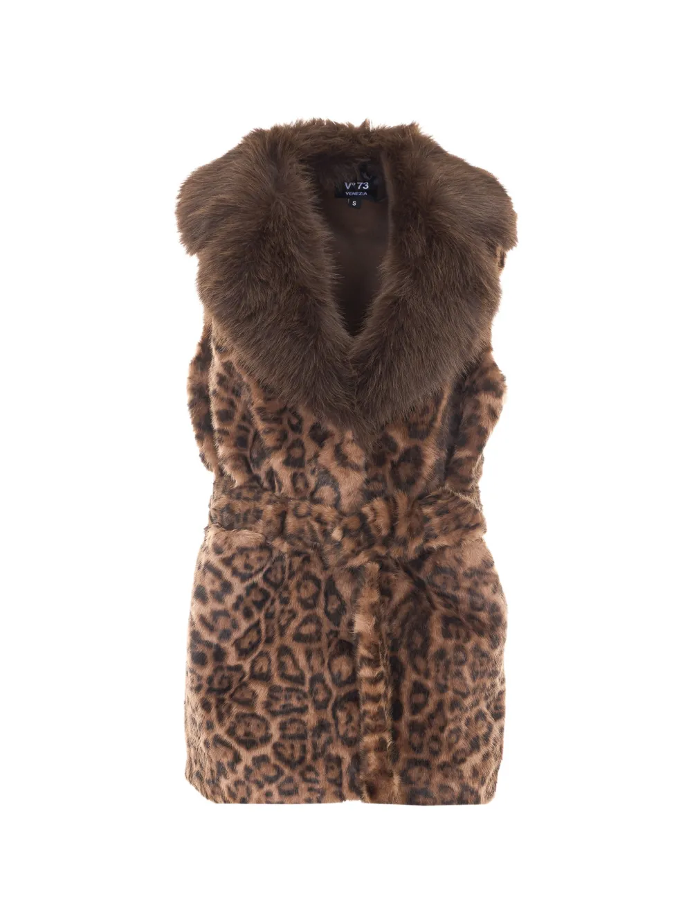 V°73 Princess leopard-print gilet - Marron V°73 Princess leopard-print gilet - Marron