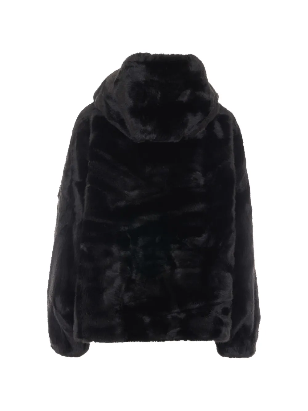 V°73 drop-shoulder hooded jacket - Nero