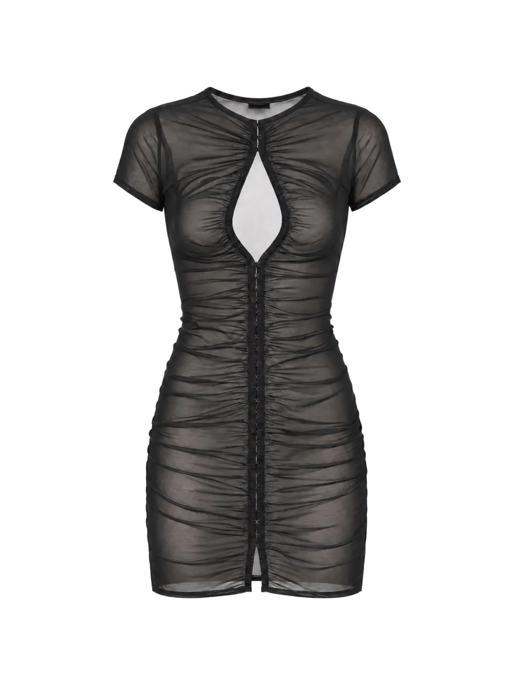 AXEL 113 Gia ruched mini dress - Nero