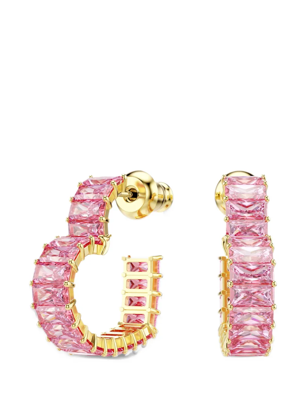 Swarovski Matrix pink quartz earrings - Oro