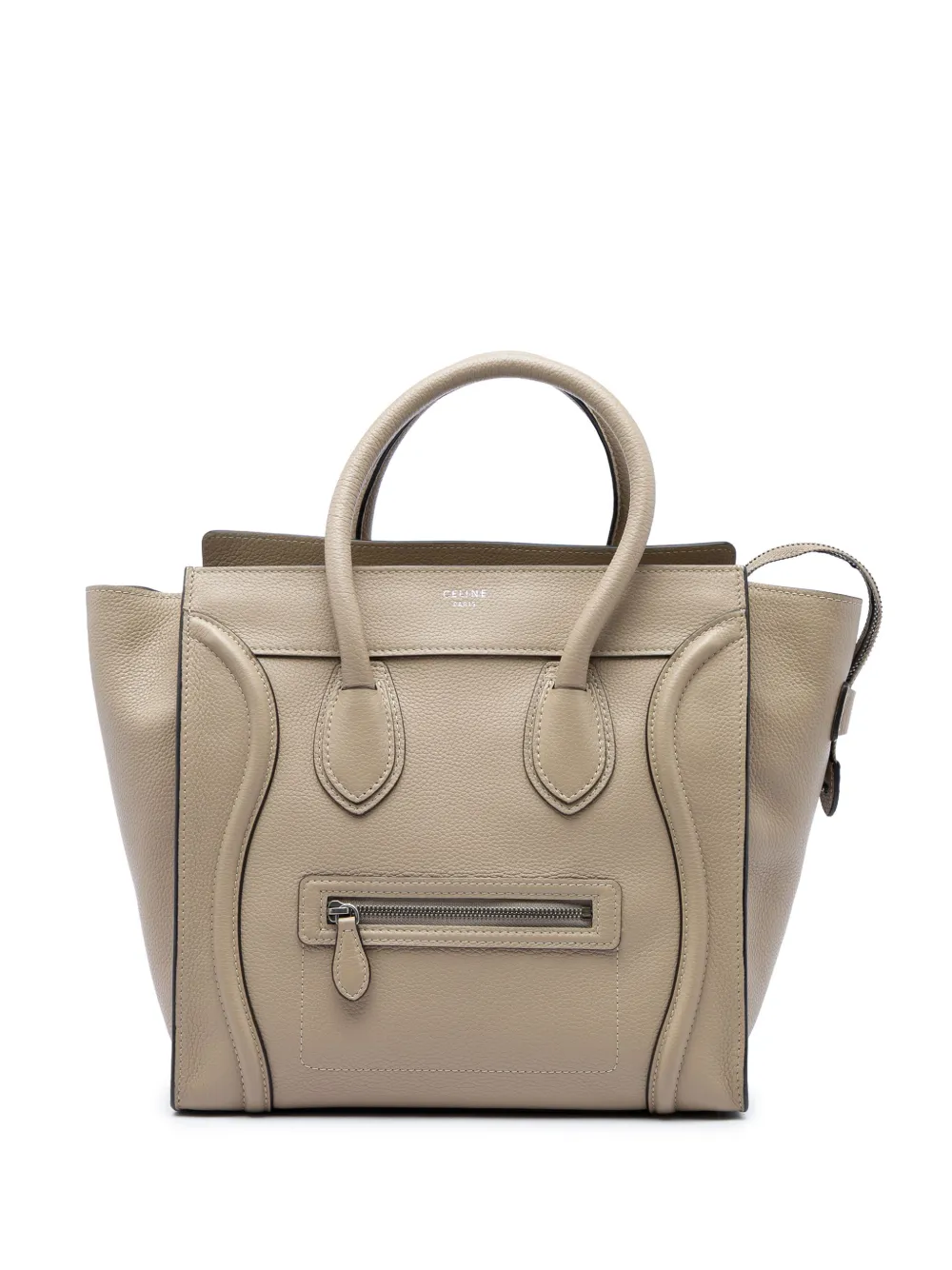 Celine Pre-Owned 2012 Mini Drummed Calfskin Luggage tote bag - Toni neutri