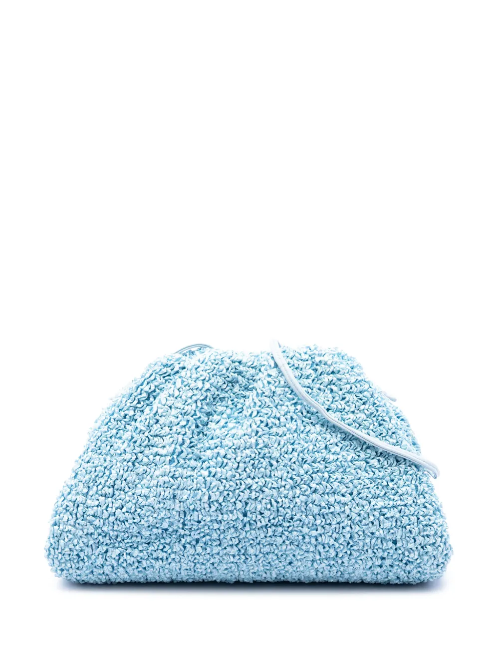 Bottega Veneta Pre-Owned 2012-2026 Boucle Curly Raffia The Mini Pouch crossbody bag - Blu