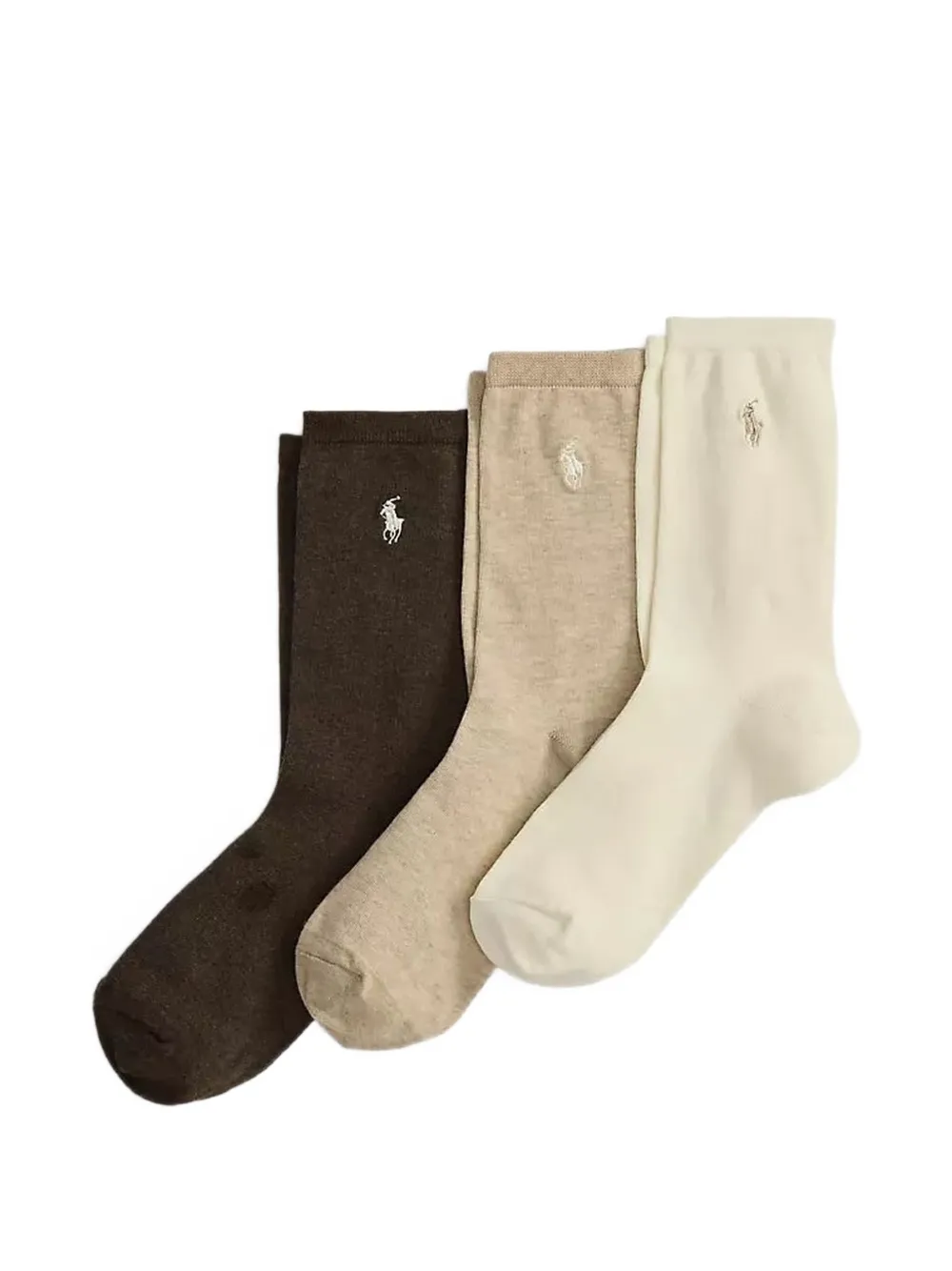 Polo Ralph Lauren Pony-motif socks (set of three) - Toni neutri