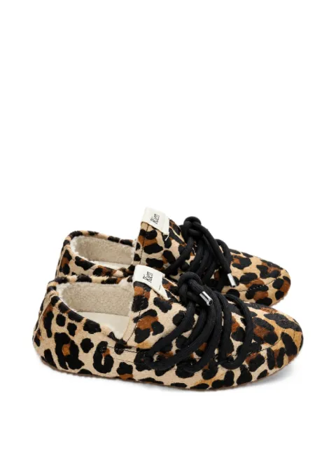 RIEN STUDIO leopard-print wrap-around sneakers
