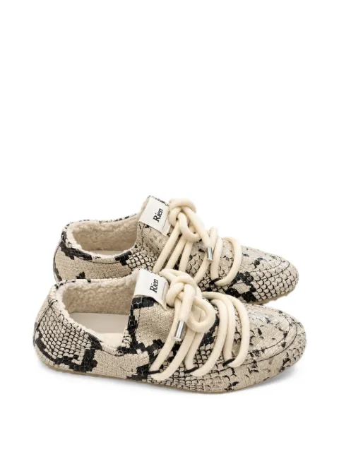 RIEN STUDIO Wallet snake-effect rope-lace sneakers