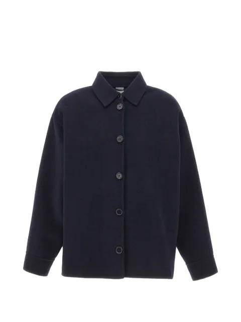 ASPESI button-up wool shirt jacket