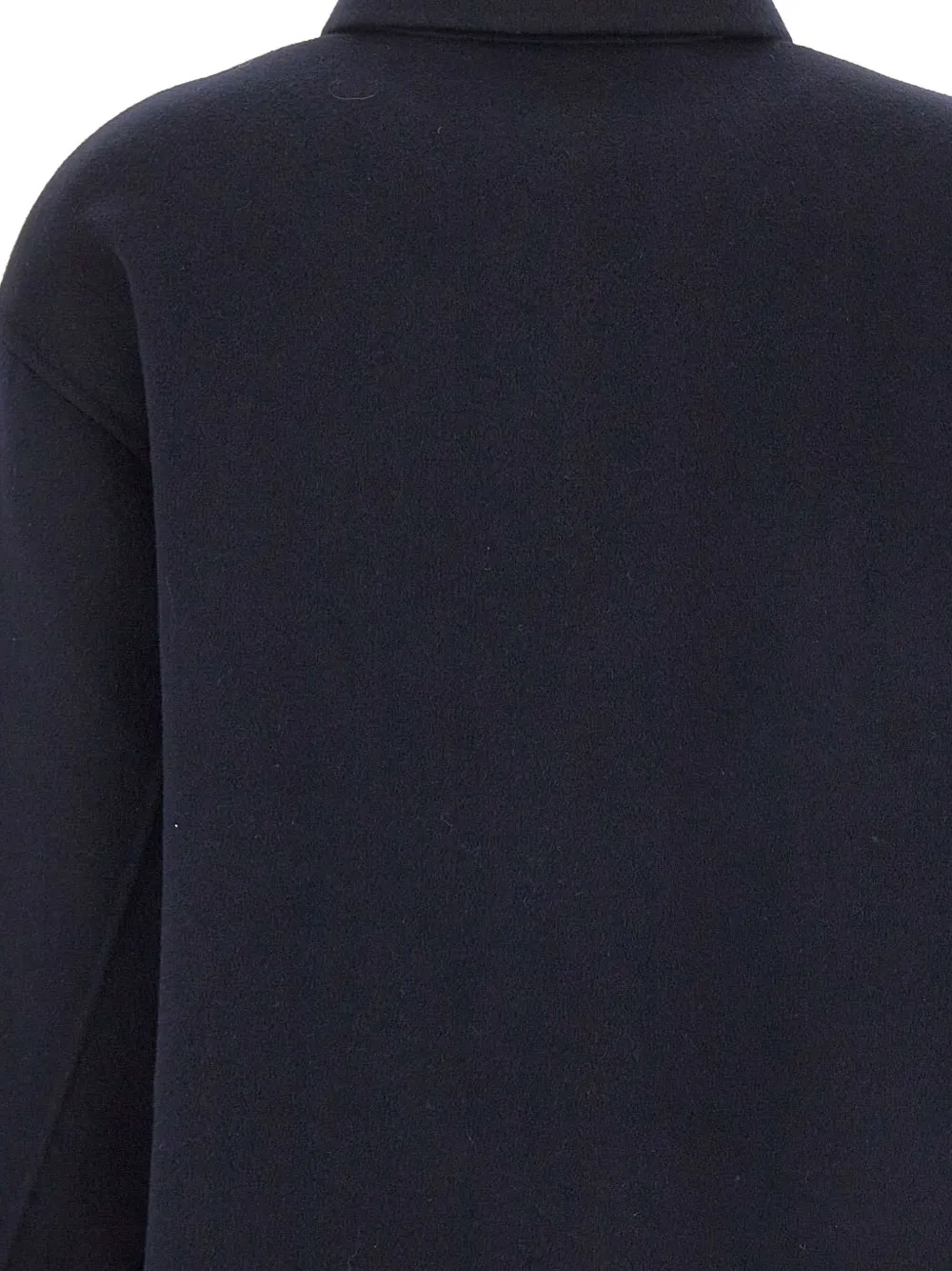 ASPESI button-up wool shirt jacket Blauw