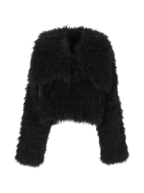 Numerootto Bubu maxi-collar cropped fur jacket